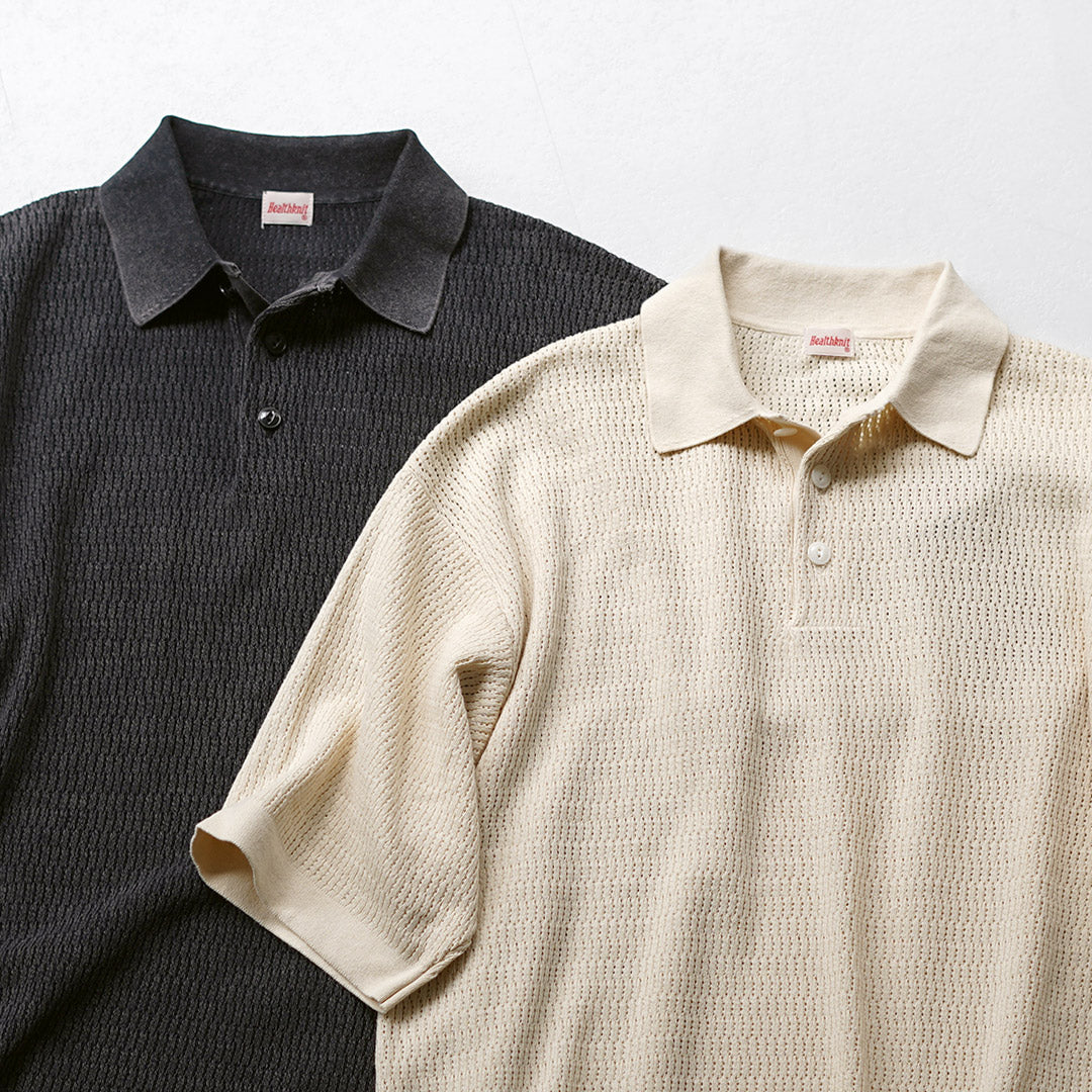 HEALTHKNIT / Short Sleeve Knit Polo Shirt 2026 Model