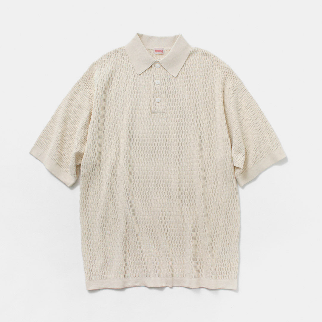HEALTHKNIT / Short Sleeve Knit Polo Shirt