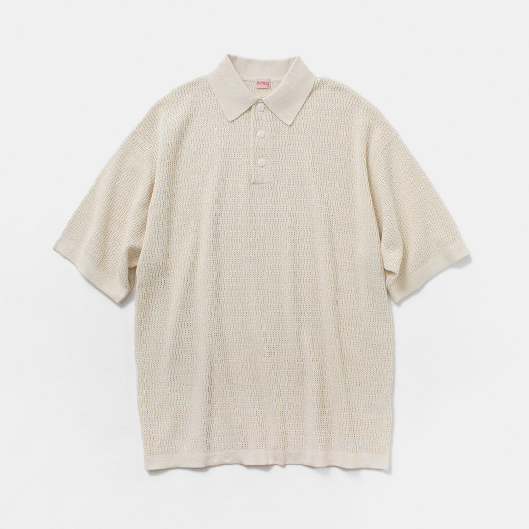 HEALTHKNIT / Short Sleeve Knit Polo Shirt