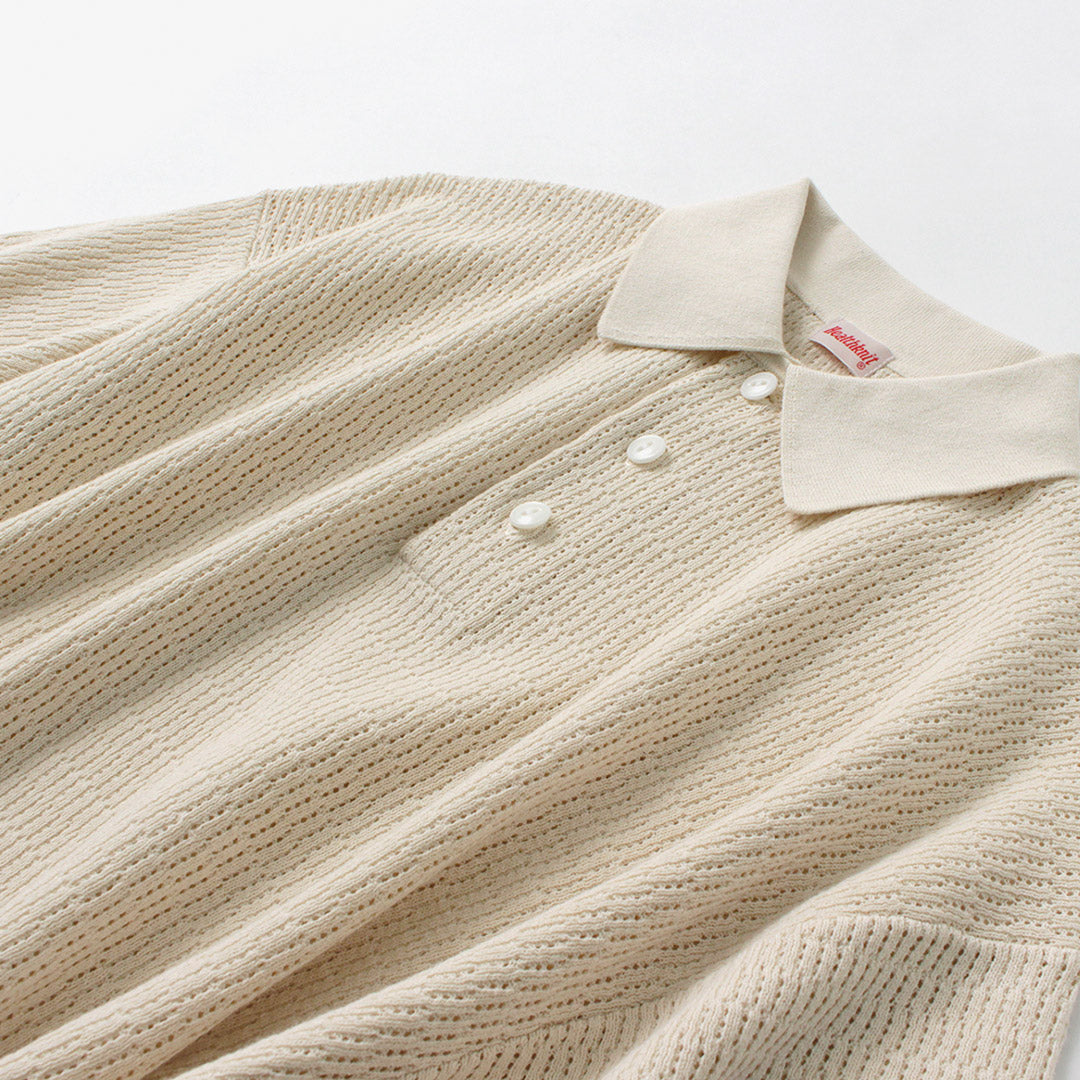 HEALTHKNIT / Short Sleeve Knit Polo Shirt