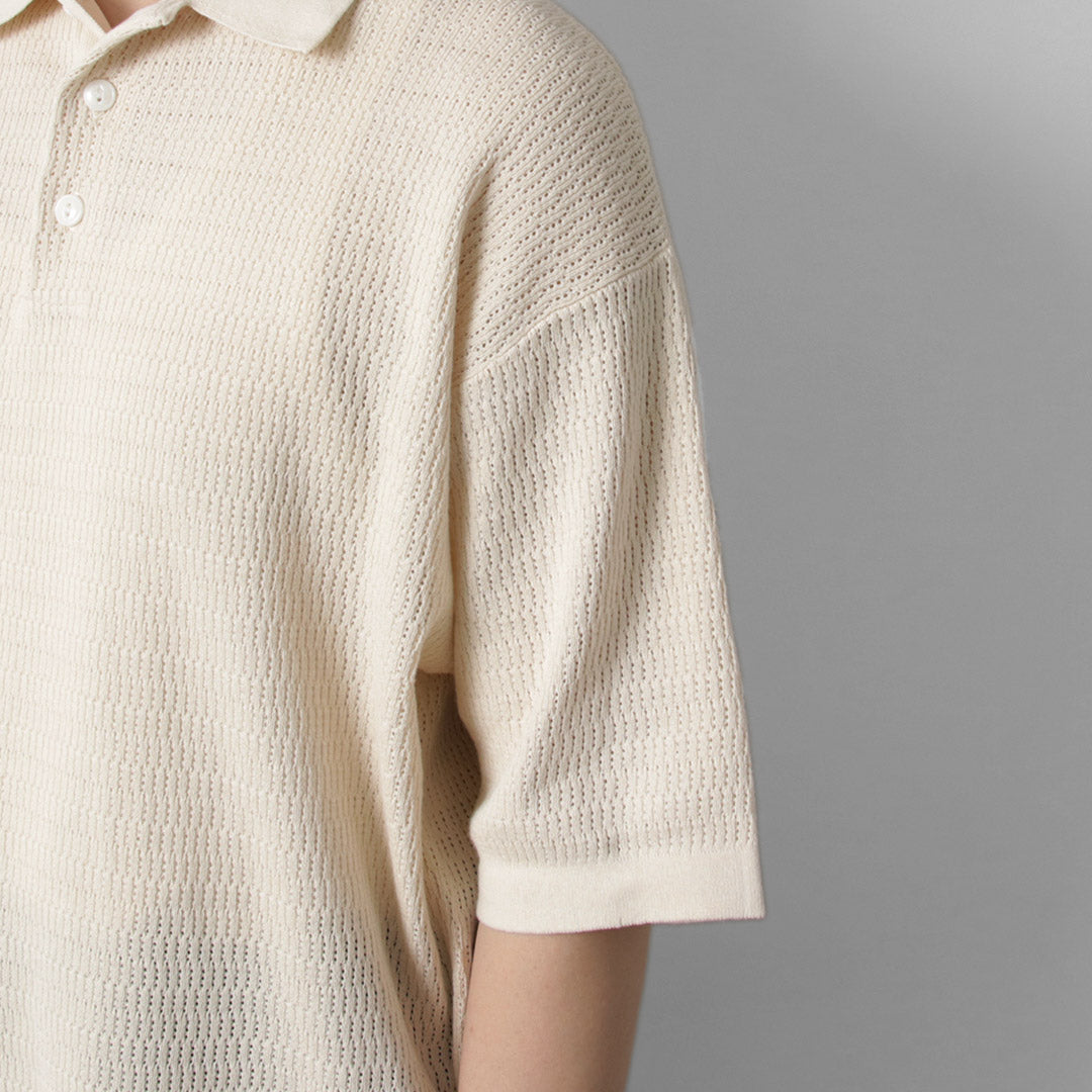 HEALTHKNIT / Short Sleeve Knit Polo Shirt