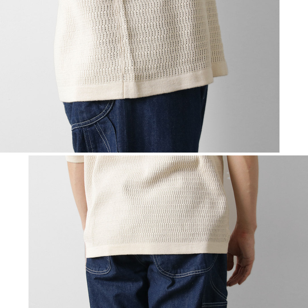 HEALTHKNIT / Short Sleeve Knit Polo Shirt