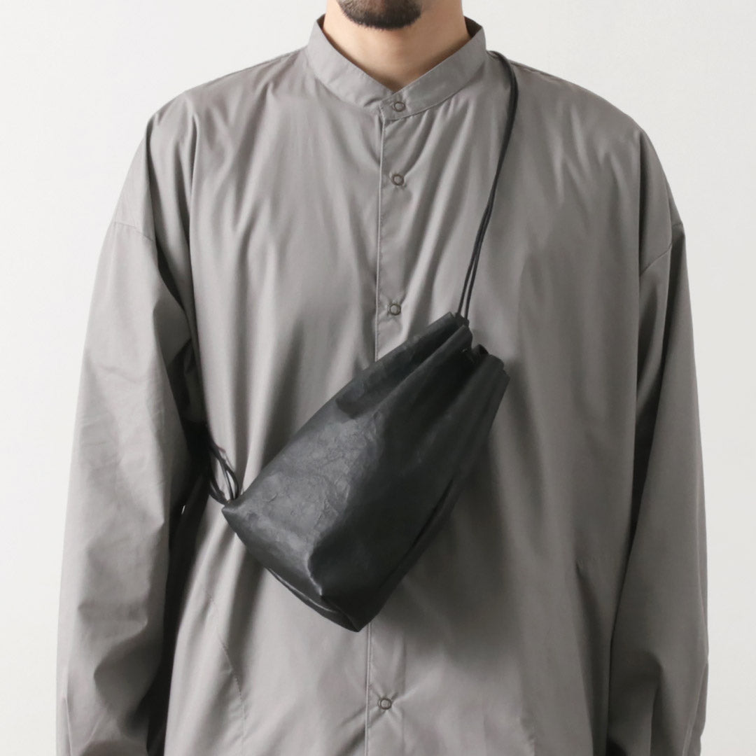 SENTI / Dyneema Leather Drawstring Bag L