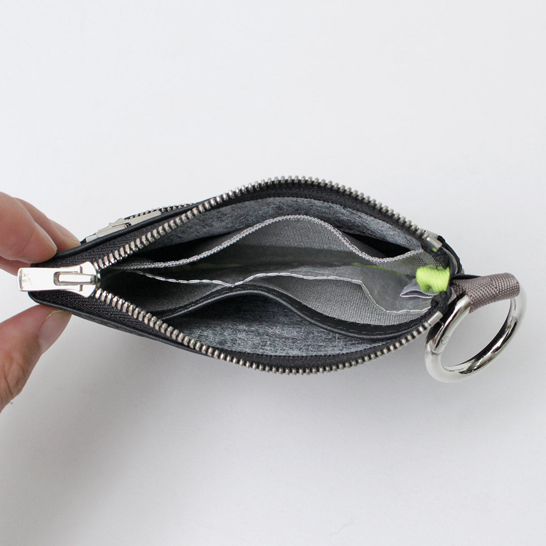 SENTI / Dyneema Leather Double Zipper Pouch