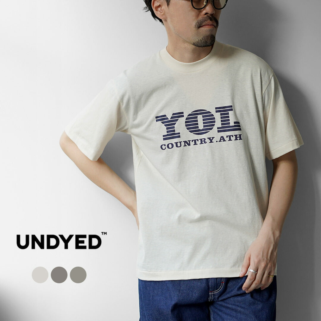 UNDYED / YOL Undyed Organic Cotton Print T-Shirt