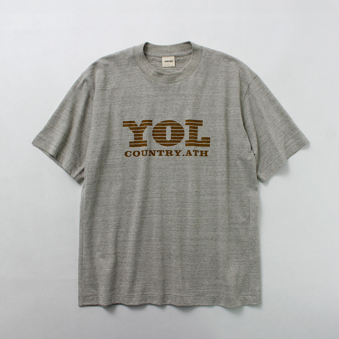 UNDYED / YOL Undyed Organic Cotton Print T-Shirt