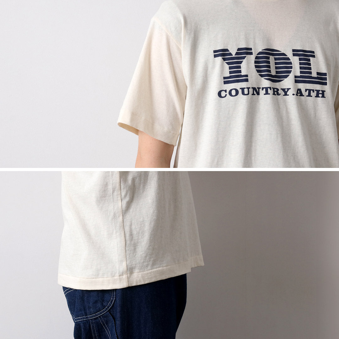 UNDYED / YOL Undyed Organic Cotton Print T-Shirt