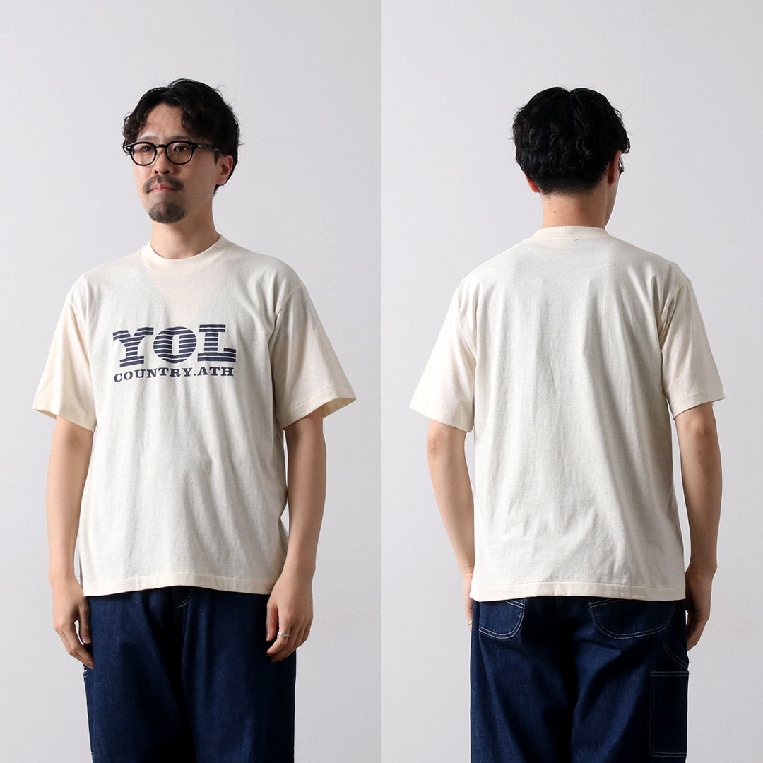 UNDYED / YOL Undyed Organic Cotton Print T-Shirt
