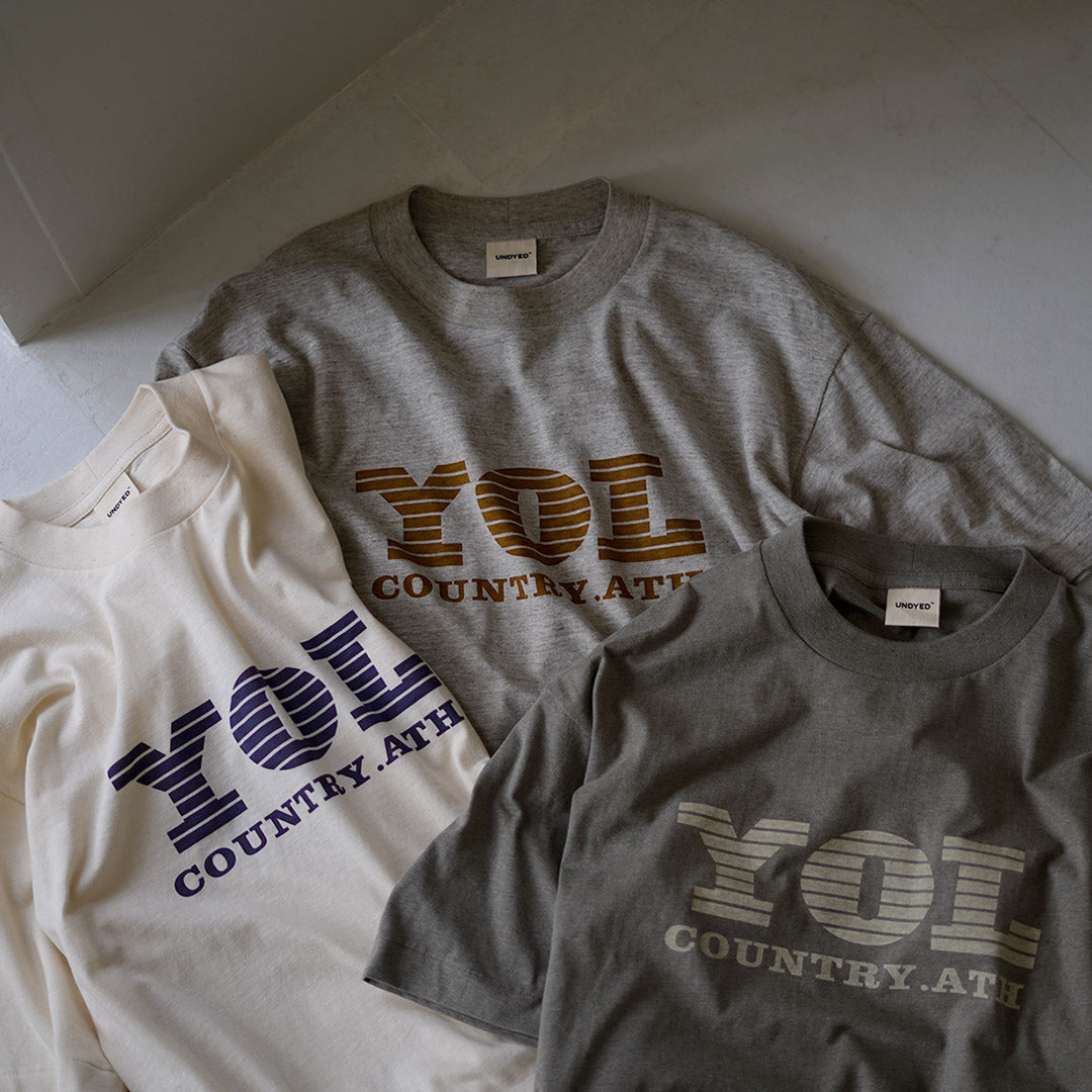 UNDYED / YOL Undyed Organic Cotton Print T-Shirt