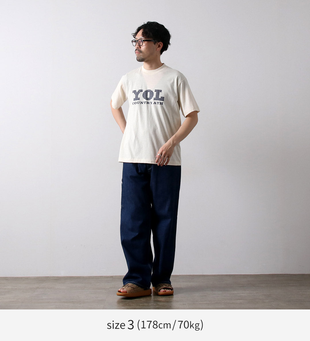UNDYED / YOL Undyed Organic Cotton Print T-Shirt