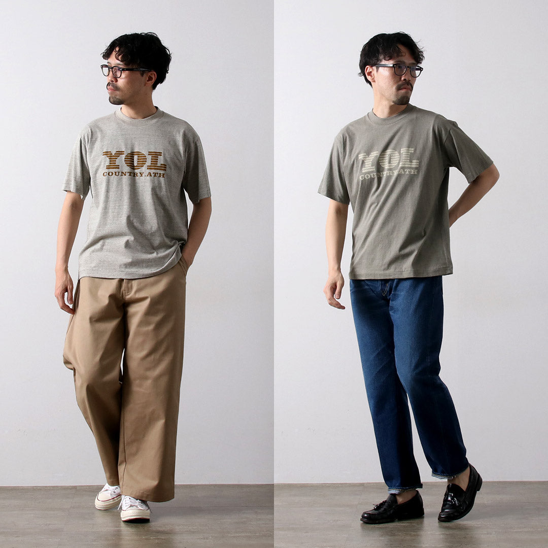 UNDYED / YOL Undyed Organic Cotton Print T-Shirt