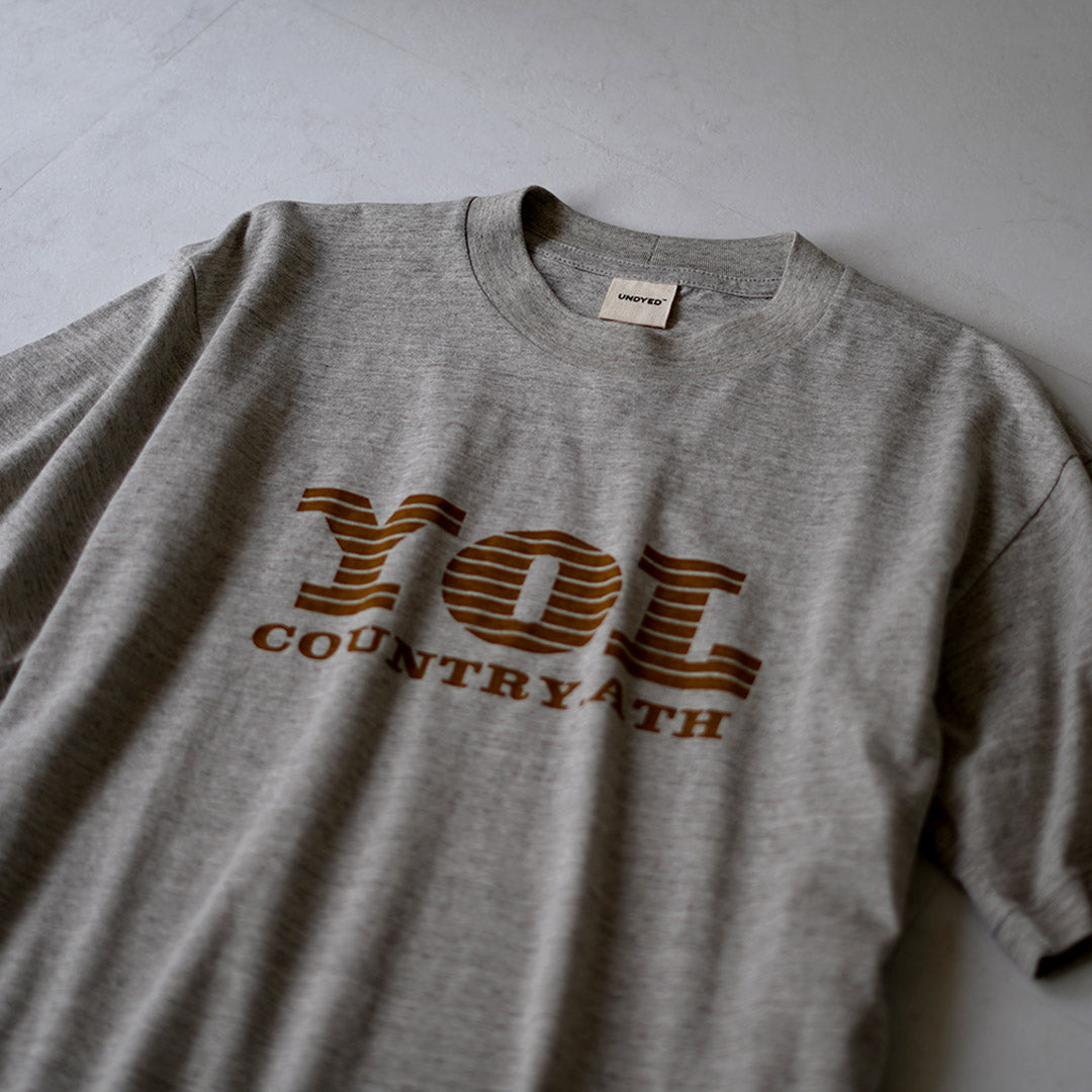 UNDYED / YOL Undyed Organic Cotton Print T-Shirt