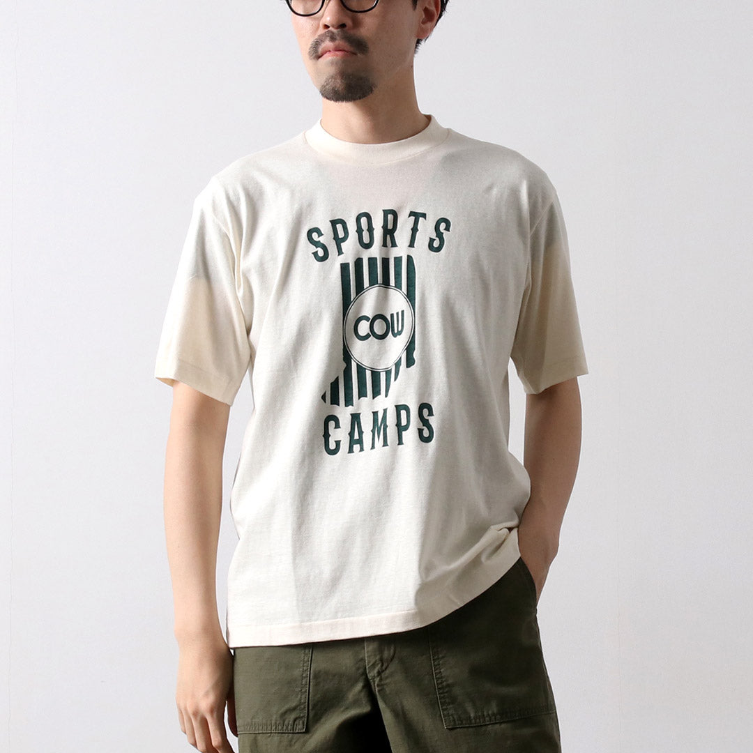 UNDYED / SPORTS CAMPS Undyed Organic Cotton Print T-Shirt