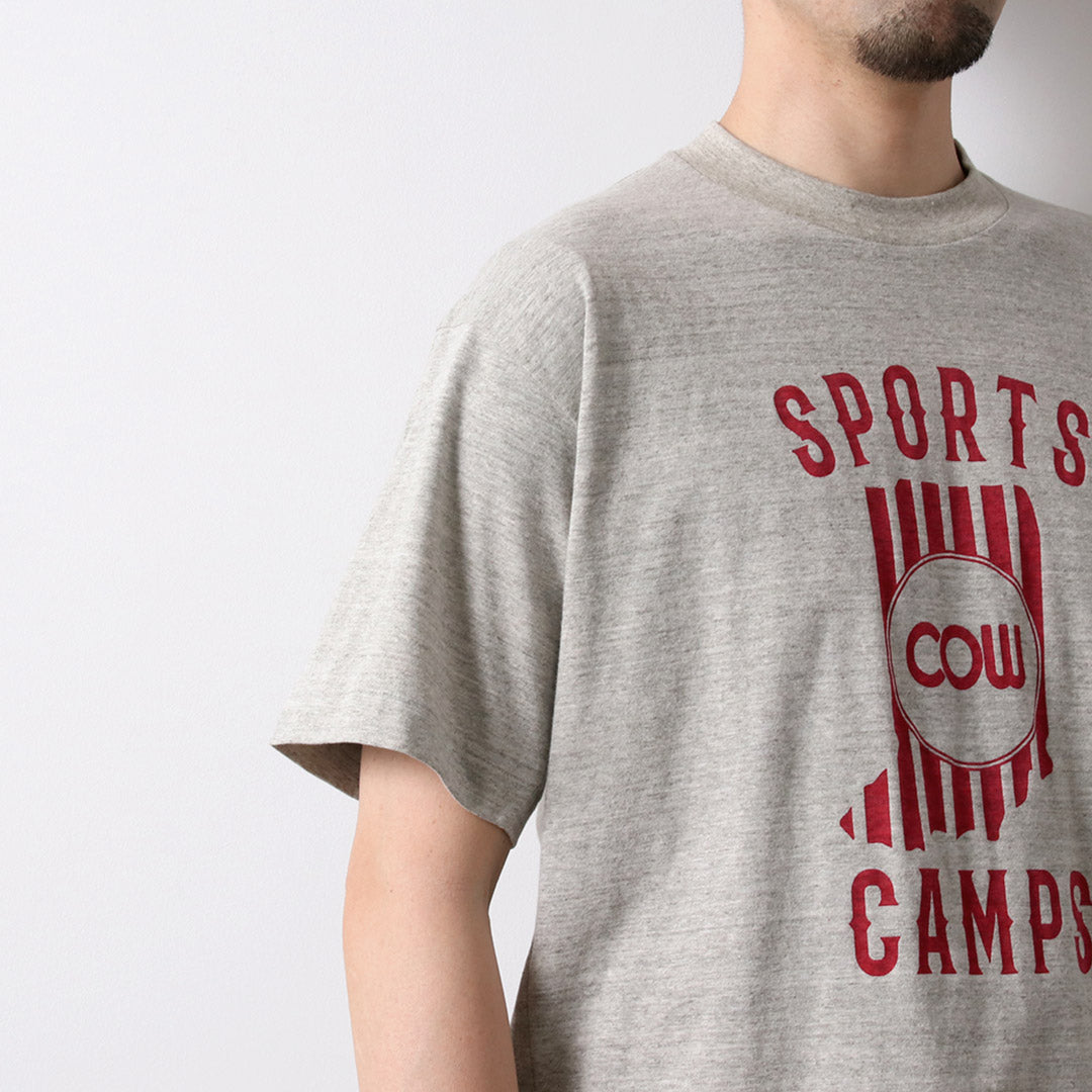 UNDYED / SPORTS CAMPS Undyed Organic Cotton Print T-Shirt