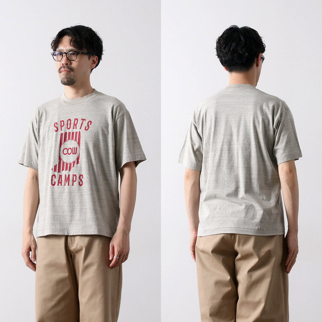 UNDYED / SPORTS CAMPS Undyed Organic Cotton Print T-Shirt