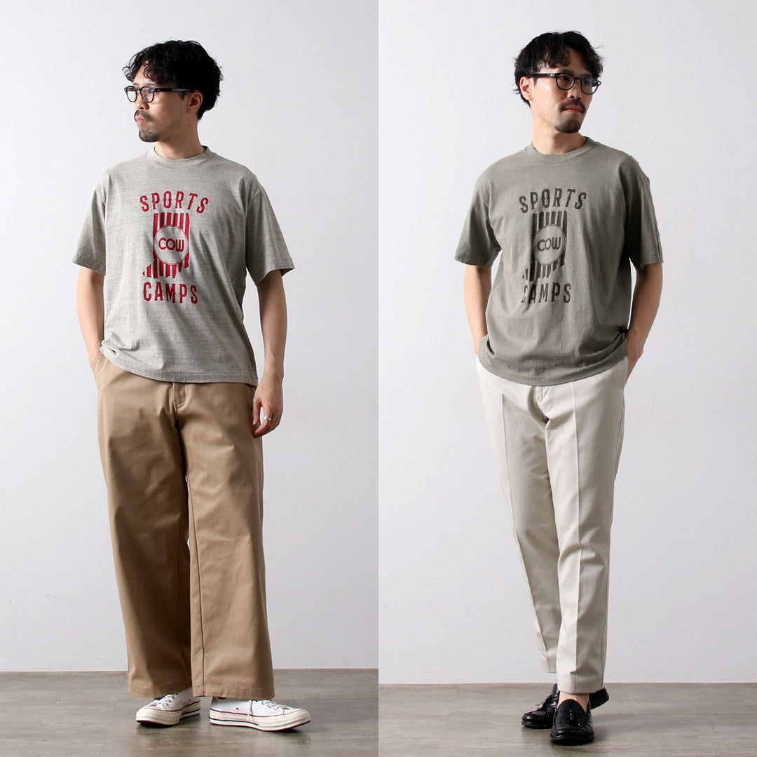UNDYED / SPORTS CAMPS Undyed Organic Cotton Print T-Shirt