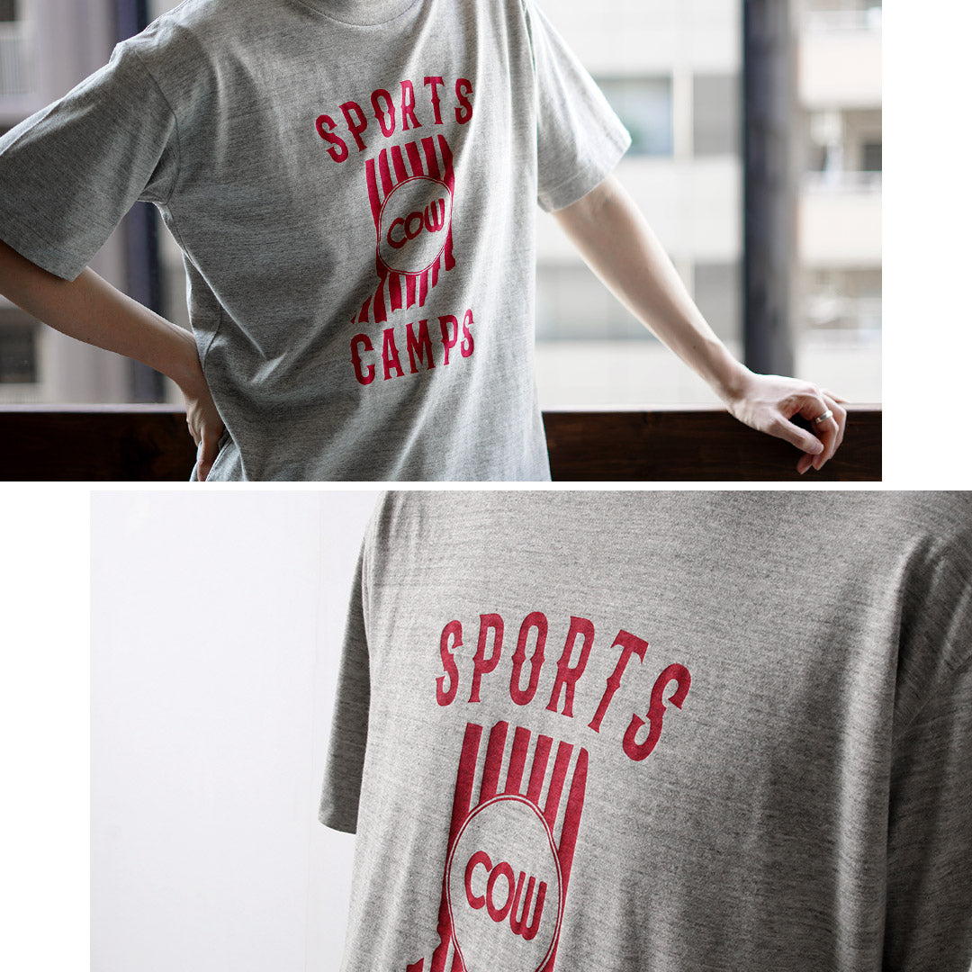 UNDYED / SPORTS CAMPS Undyed Organic Cotton Print T-Shirt