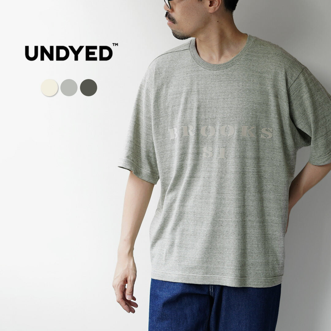 UNDYED / Undyed Organic Cotton 18GG Knit Sew BROOKS81