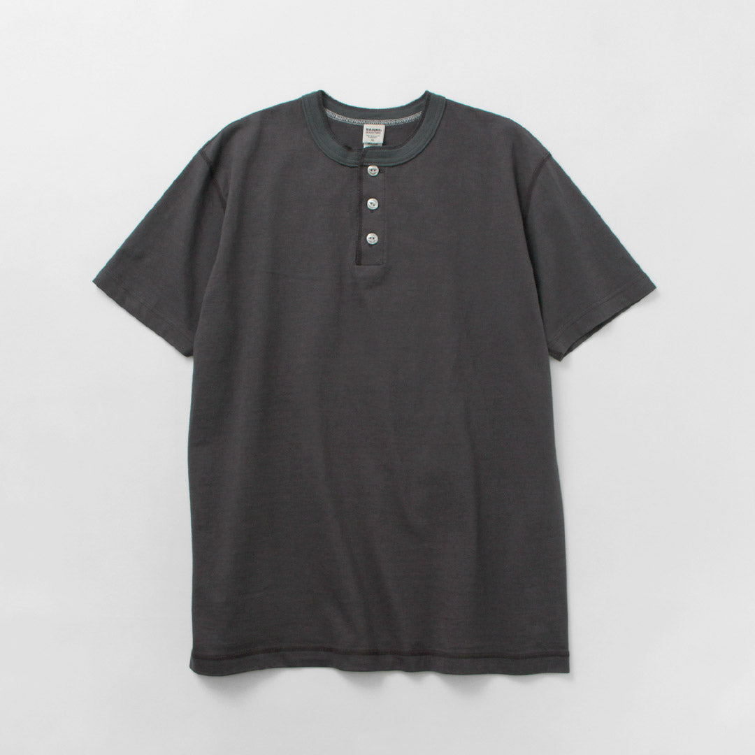 BARNS / Cozun Knitting Henry Neck Short Sleeve T-shirt SP Buttonworks