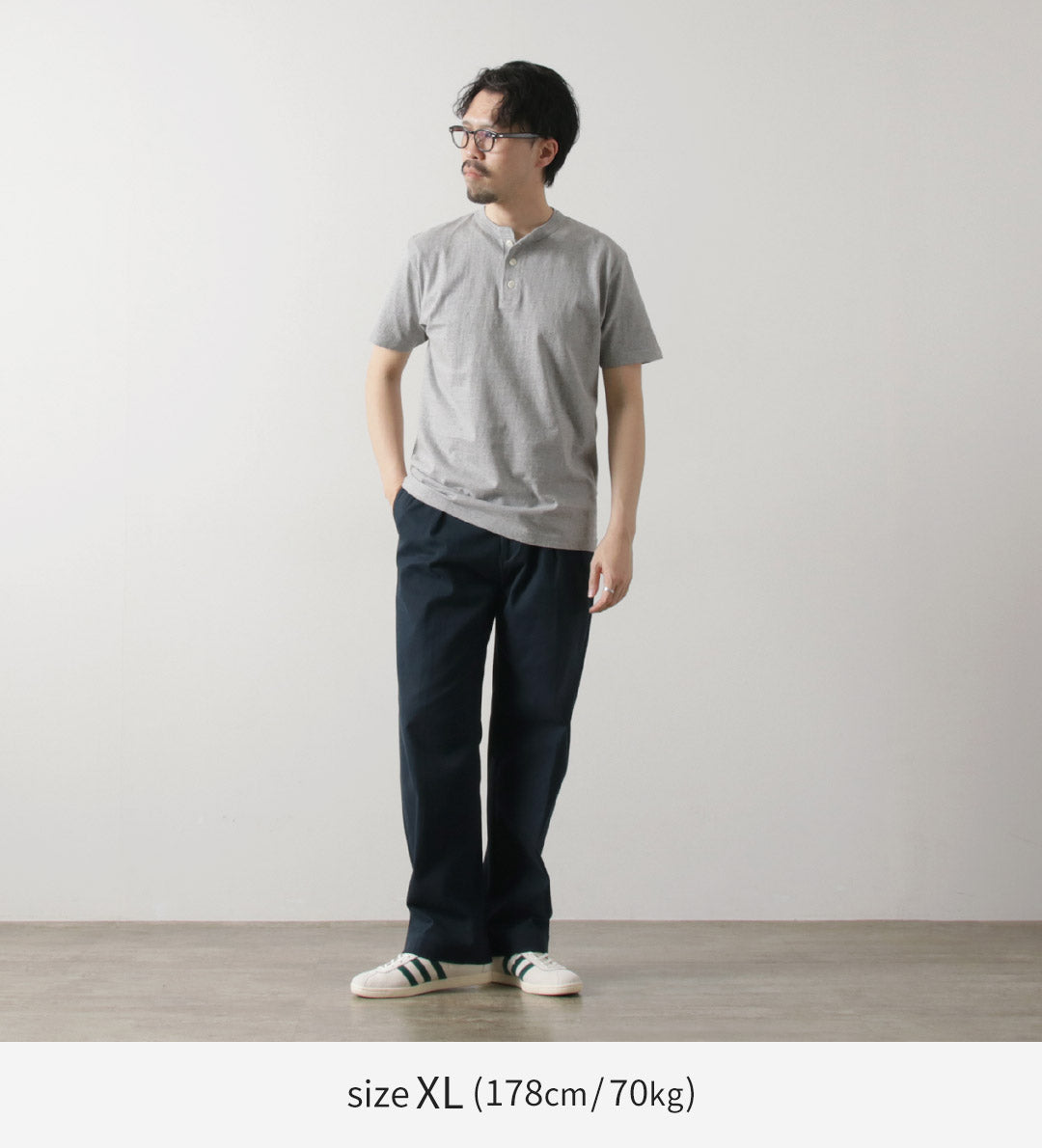 BARNS / Cozun Knitting Henry Neck Short Sleeve T-shirt SP Buttonworks