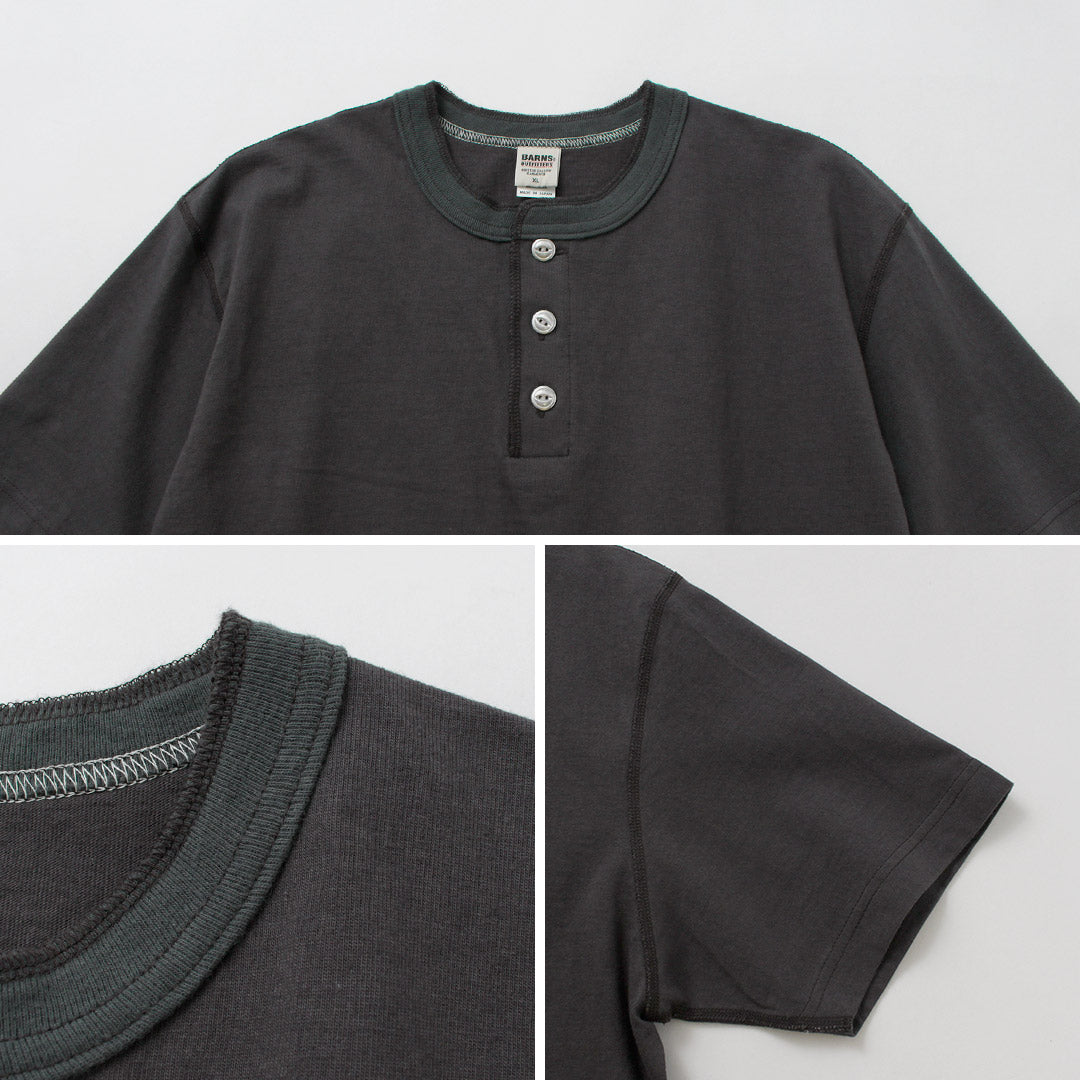 BARNS / Cozun Knitting Henry Neck Short Sleeve T-shirt SP Buttonworks