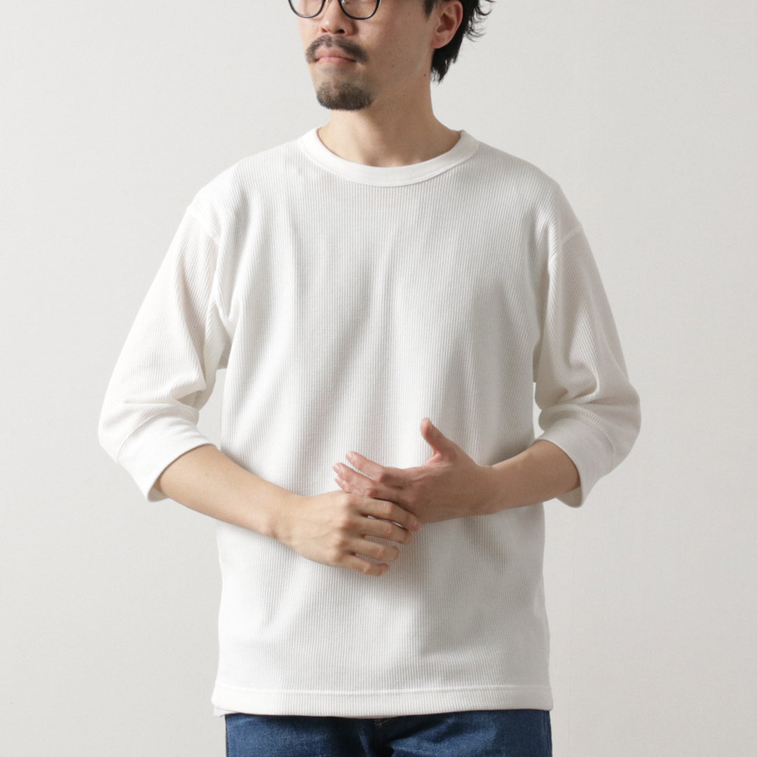 HEALTHKNIT / Basic Waffle 3/4 Sleeve T-Shirt
