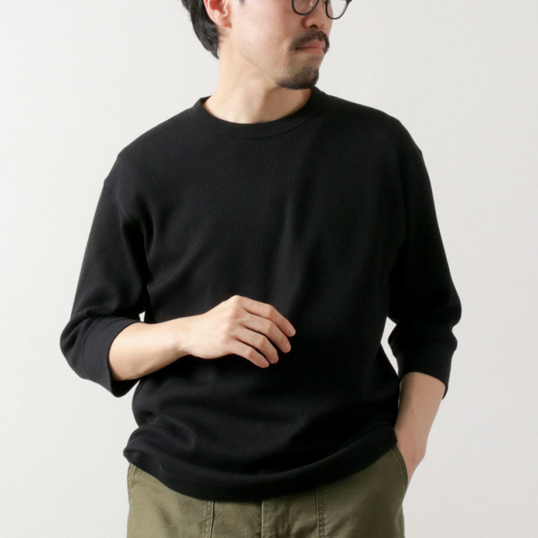 HEALTHKNIT / Basic Waffle 3/4 Sleeve T-Shirt