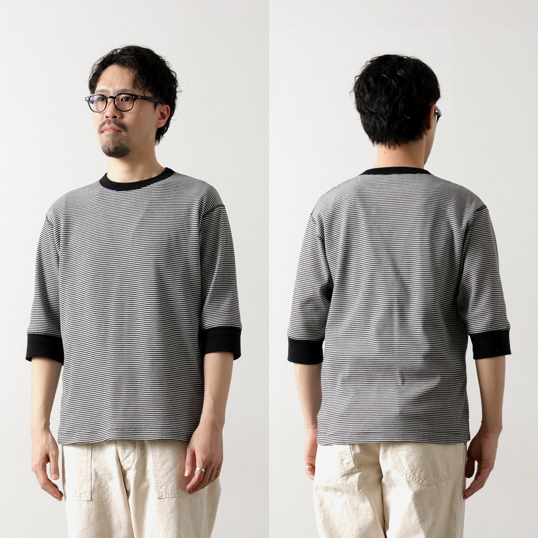 HEALTHKNIT / Basic Waffle 3/4 Sleeve T-Shirt