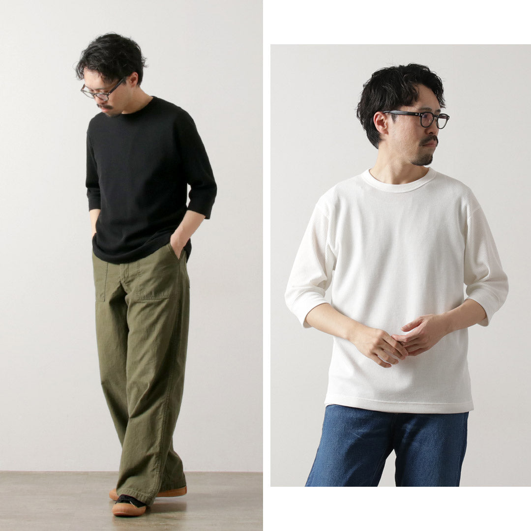 HEALTHKNIT / Basic Waffle 3/4 Sleeve T-Shirt