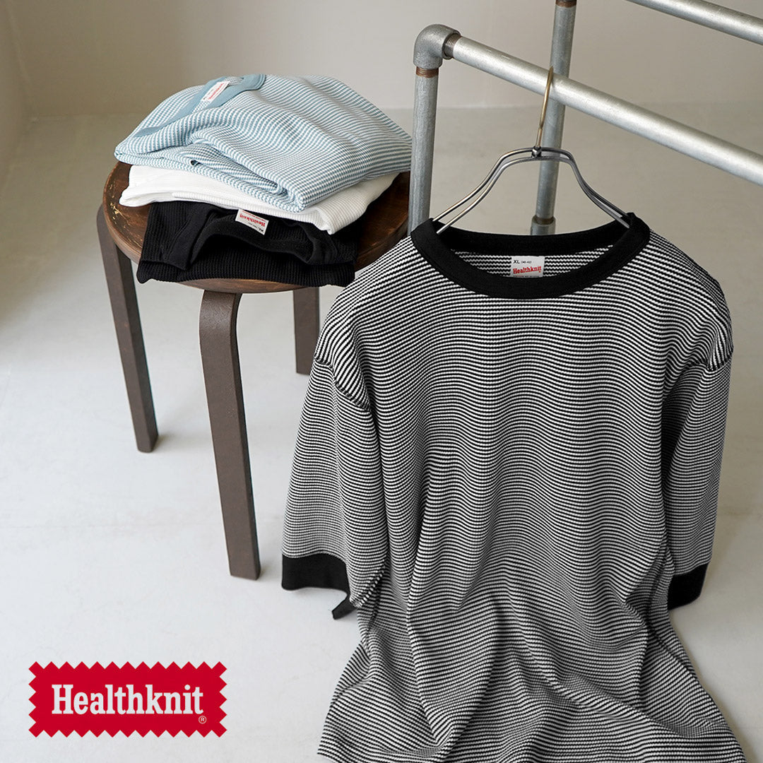 HEALTHKNIT / Basic Waffle 3/4 Sleeve T-Shirt
