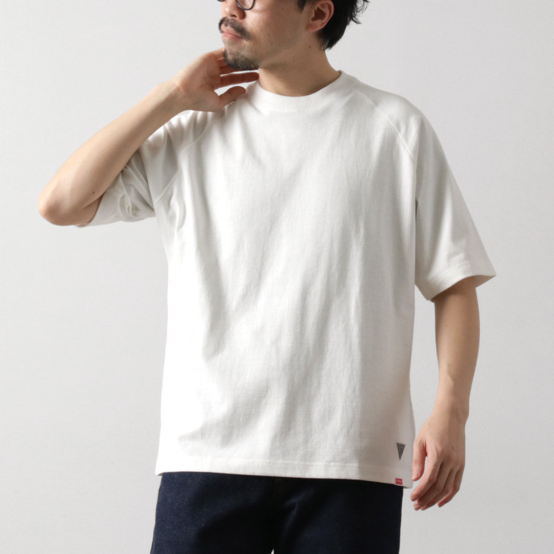 HEALTHKNIT / RAG 合作插肩短袖寬T卹 開尾乾爽針織衫
