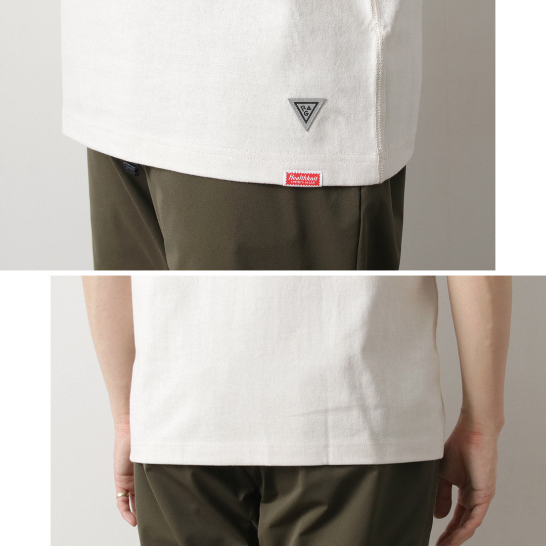 HEALTHKNIT / RAG Collaboration Raglan Short Sleeve Wide T-shirt Open-End Dry Jersey