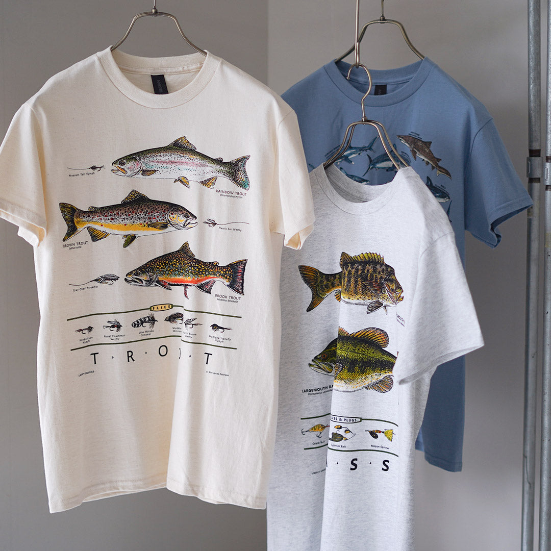 LIBERTY GRAPHICS / Fish Print T-shirt