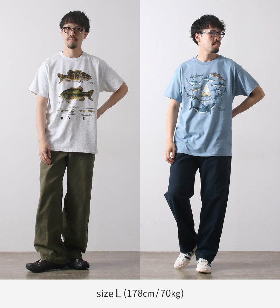 LIBERTY GRAPHICS / Fish Print T-shirt