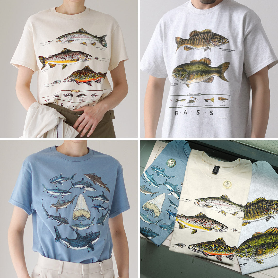 LIBERTY GRAPHICS / Fish Print T-shirt