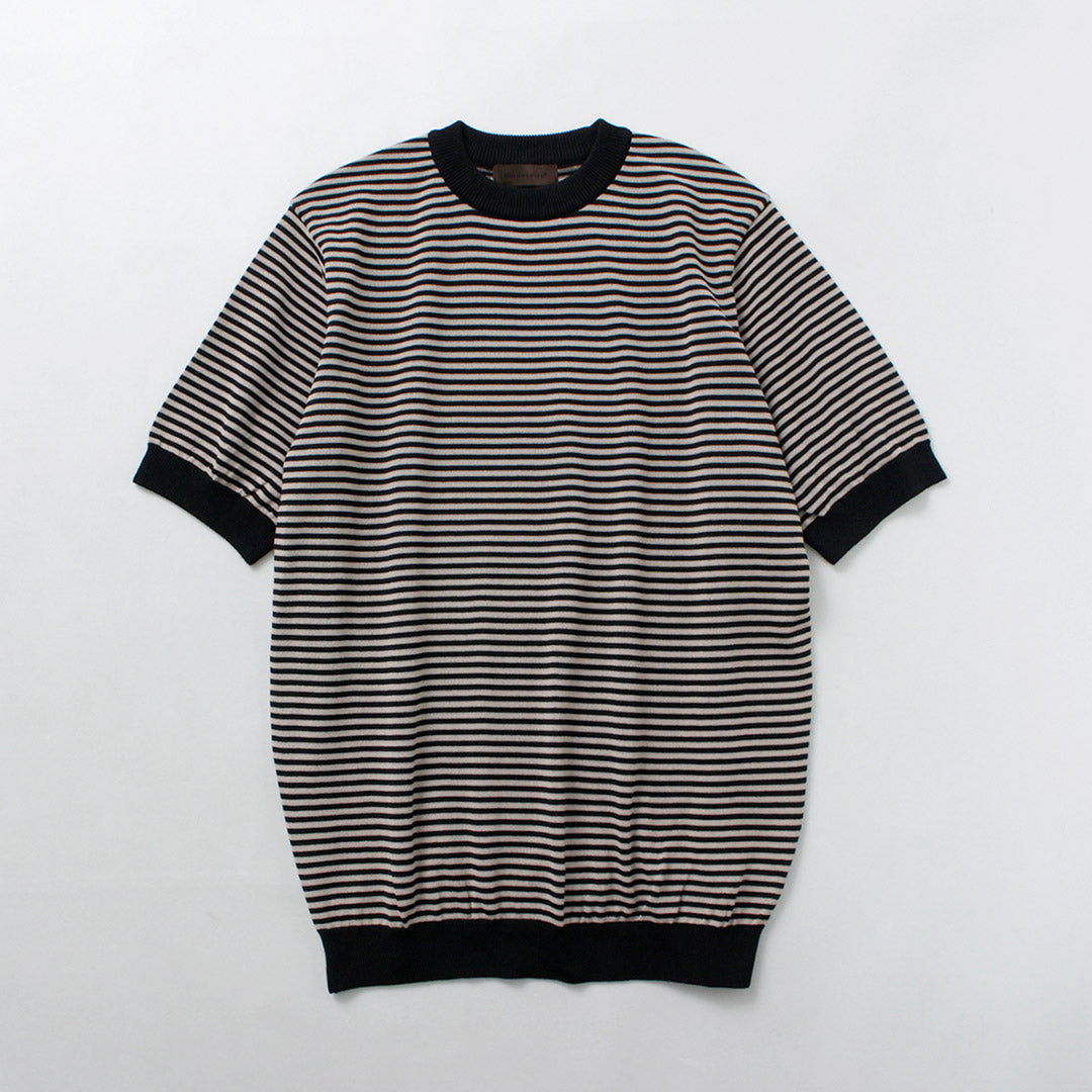 RINASCENTE / Hybrid Striped Knit T-Shirt