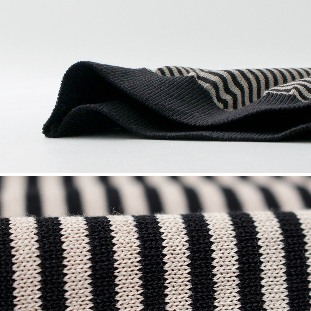 RINASCENTE / Hybrid Striped Knit T-Shirt