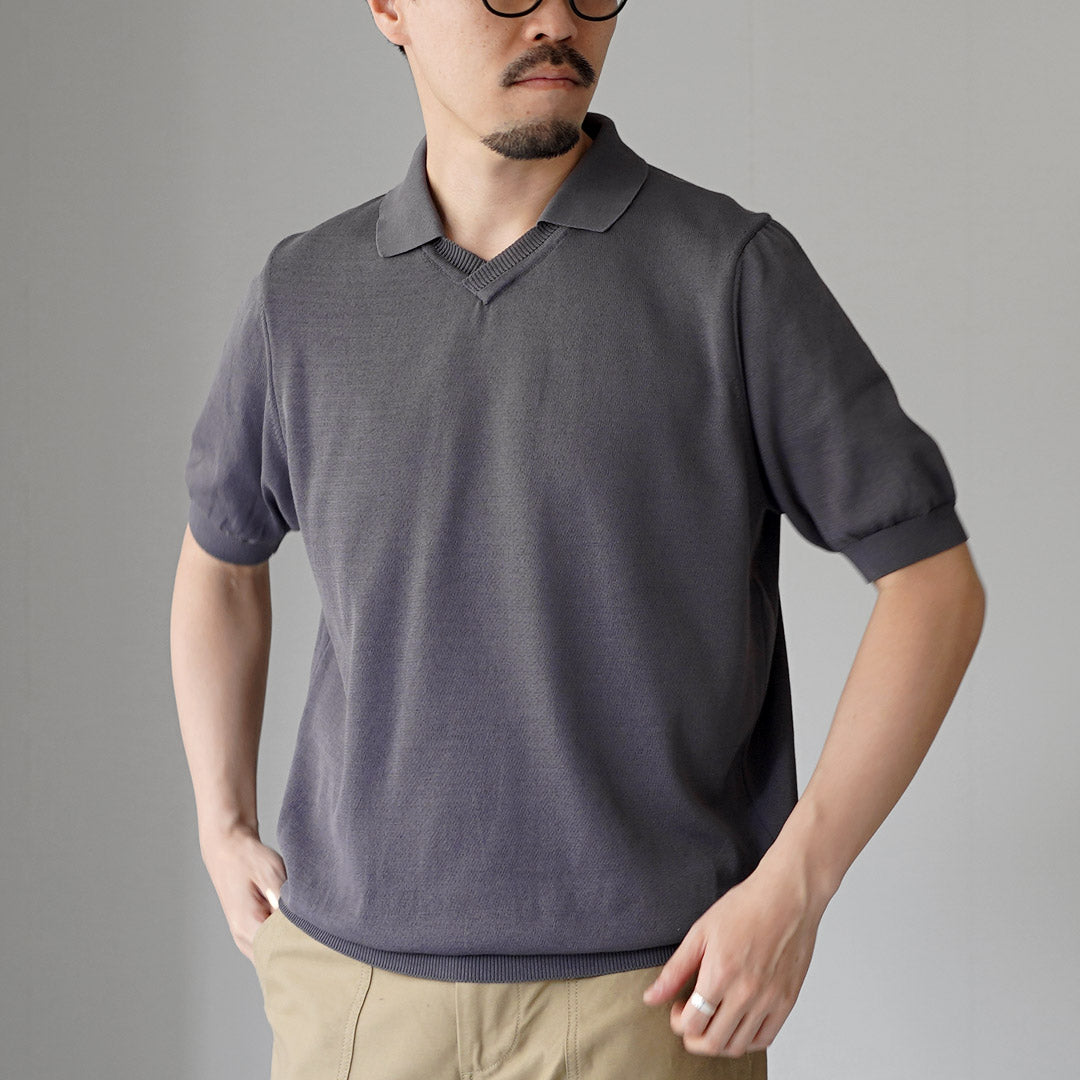 RINASCENTE / 混合针织船长 Polo 衫