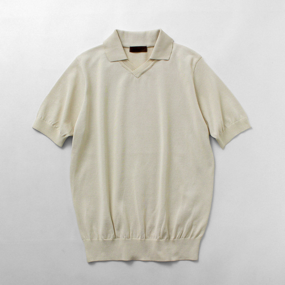 RINASCENTE / Hybrid Knit Skipper Polo Shirt