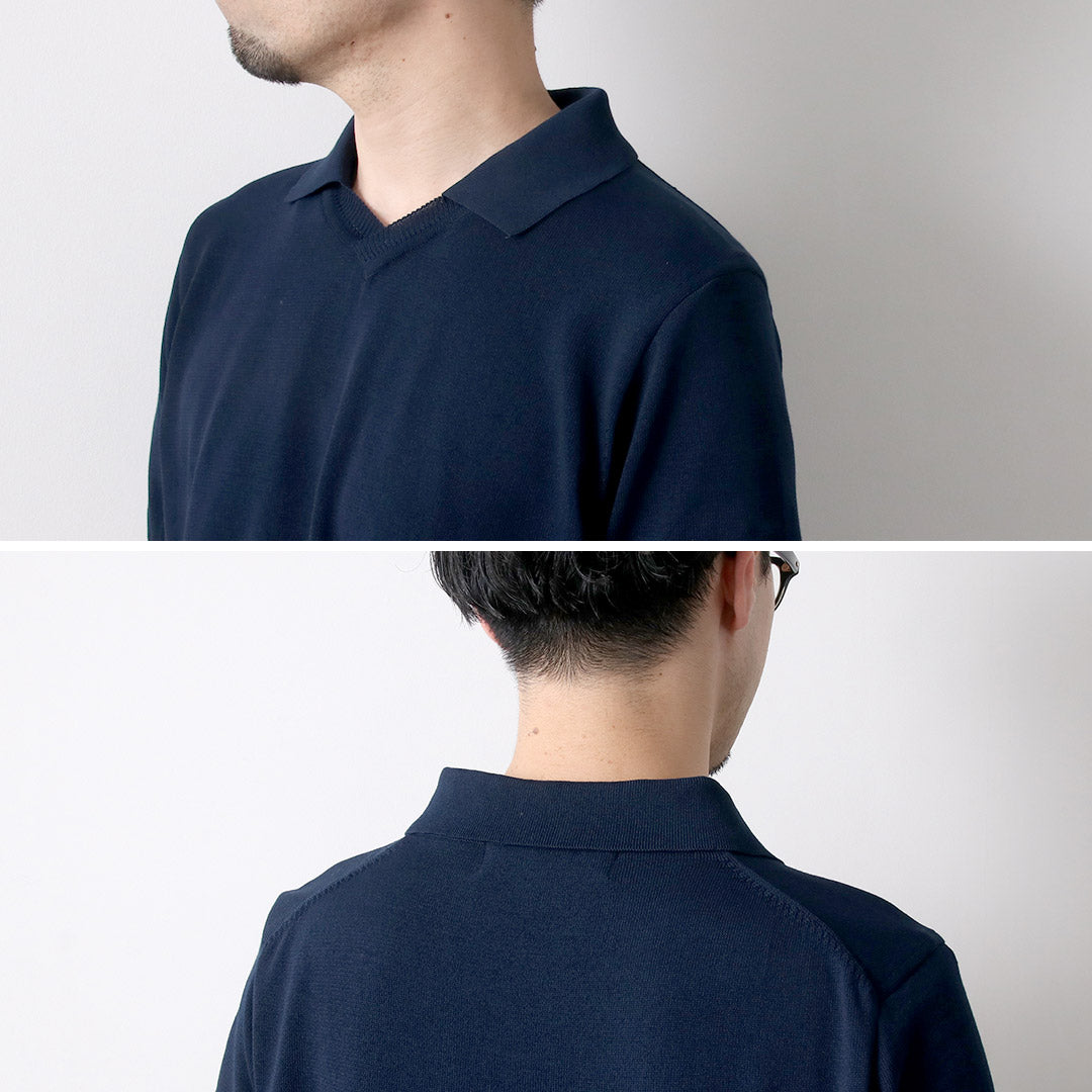 RINASCENTE / Hybrid Knit Skipper Polo Shirt