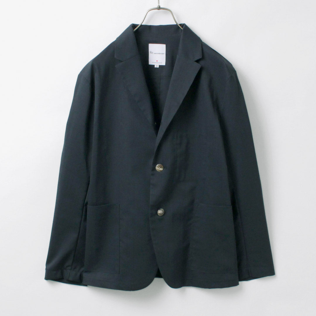 RE MADE IN TOKYO JAPAN / Ramie SOLOTEX Twill 3-button Jacket