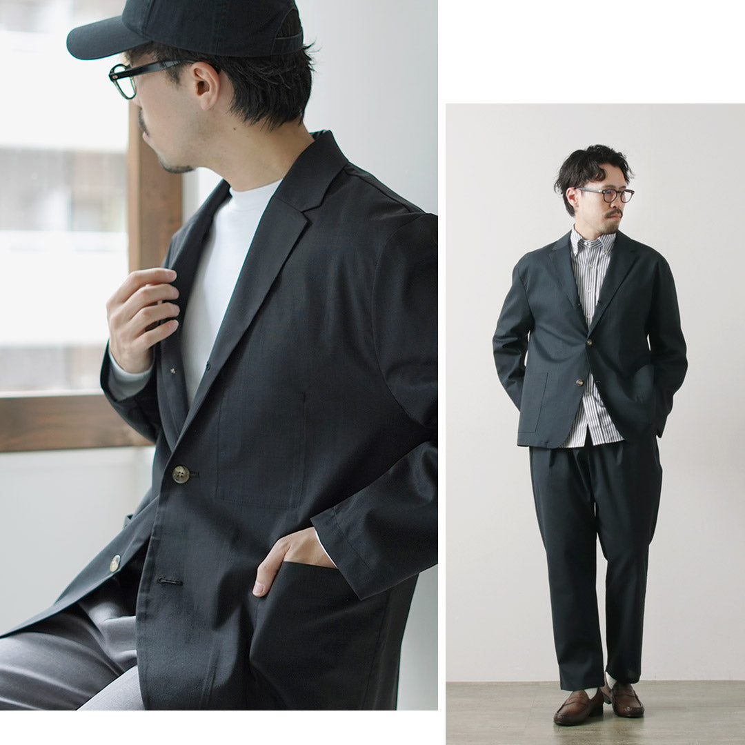 RE MADE IN TOKYO JAPAN / Ramie SOLOTEX Twill 3-button Jacket