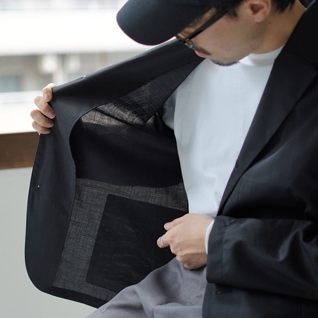 RE MADE IN TOKYO JAPAN / Ramie SOLOTEX Twill 3-button Jacket