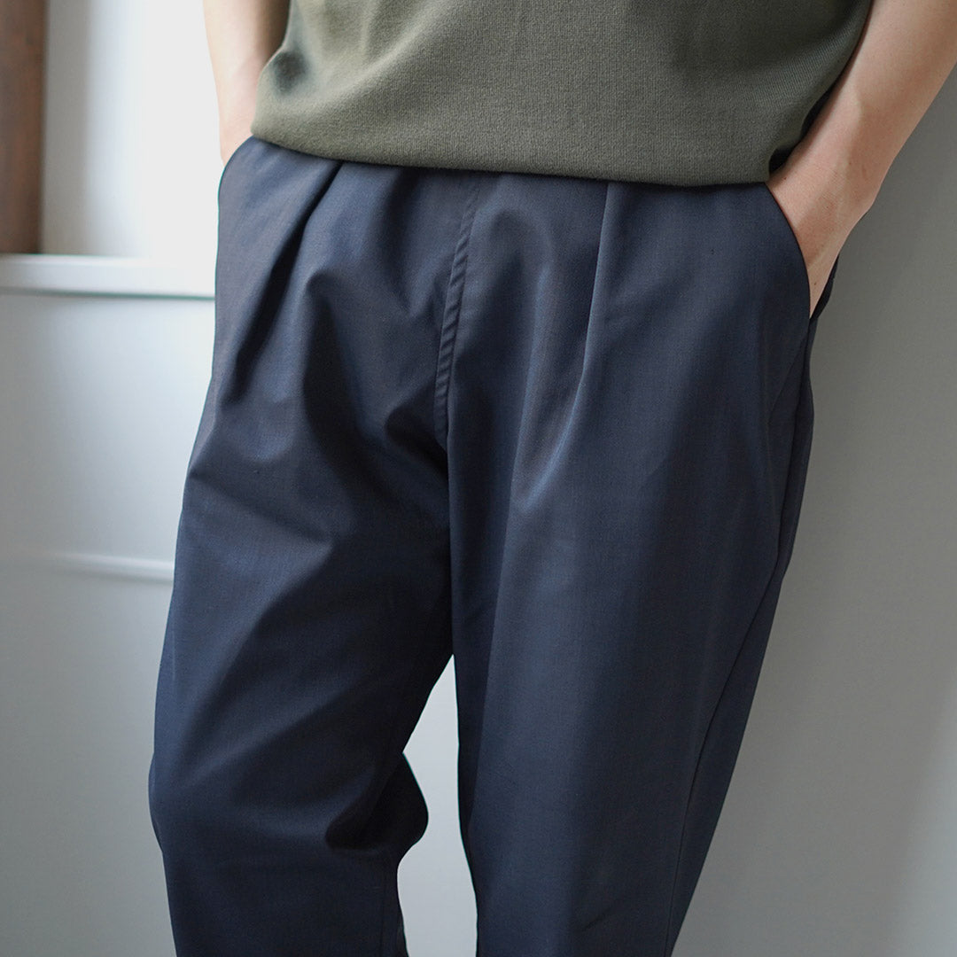 RE MADE IN TOKYO JAPAN / Ramie Solotex Twill Tuck Pants
