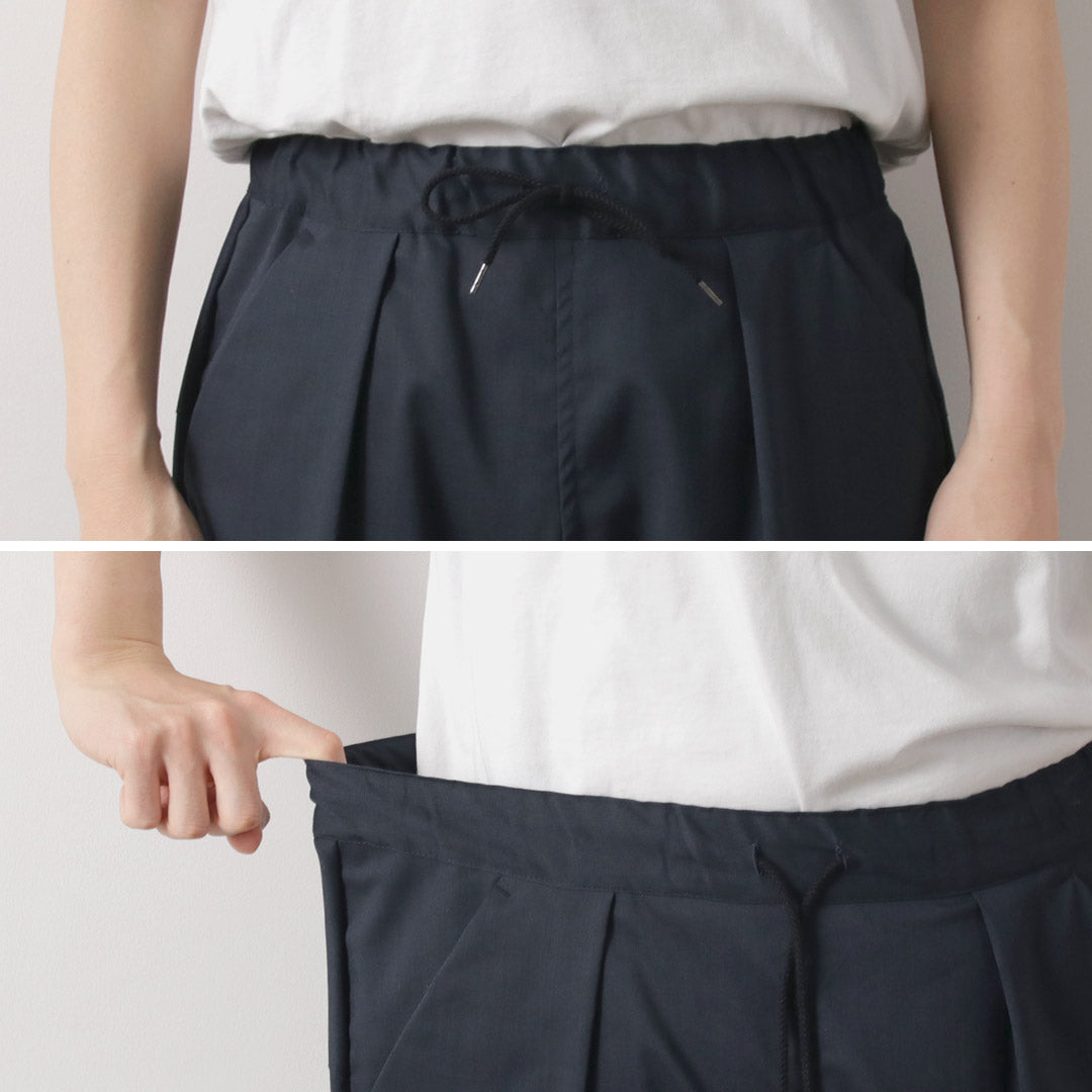 RE MADE IN TOKYO JAPAN / Ramie Solotex Twill Tuck Pants