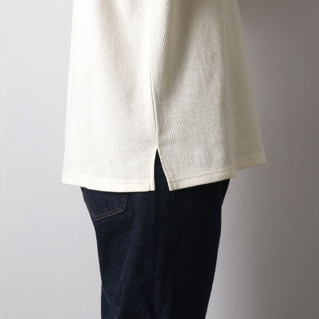GOHEMP / Multi-Rib Henley Neck Pocket T-Shirt