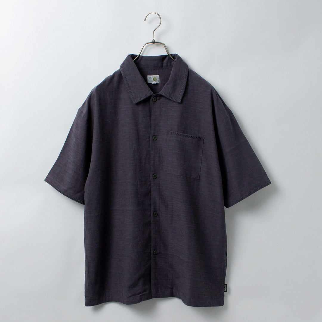 GOHEMP / Hemp Cotton Bamboo Yururi Embroidery Shirt