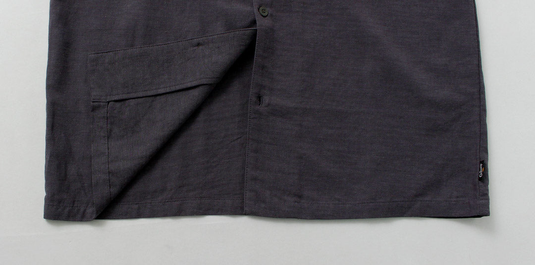 GOHEMP / Hemp Cotton Bamboo Yururi Embroidery Shirt