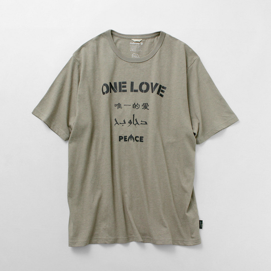 GOHEMP / One Love Wide Fit T-Shirt