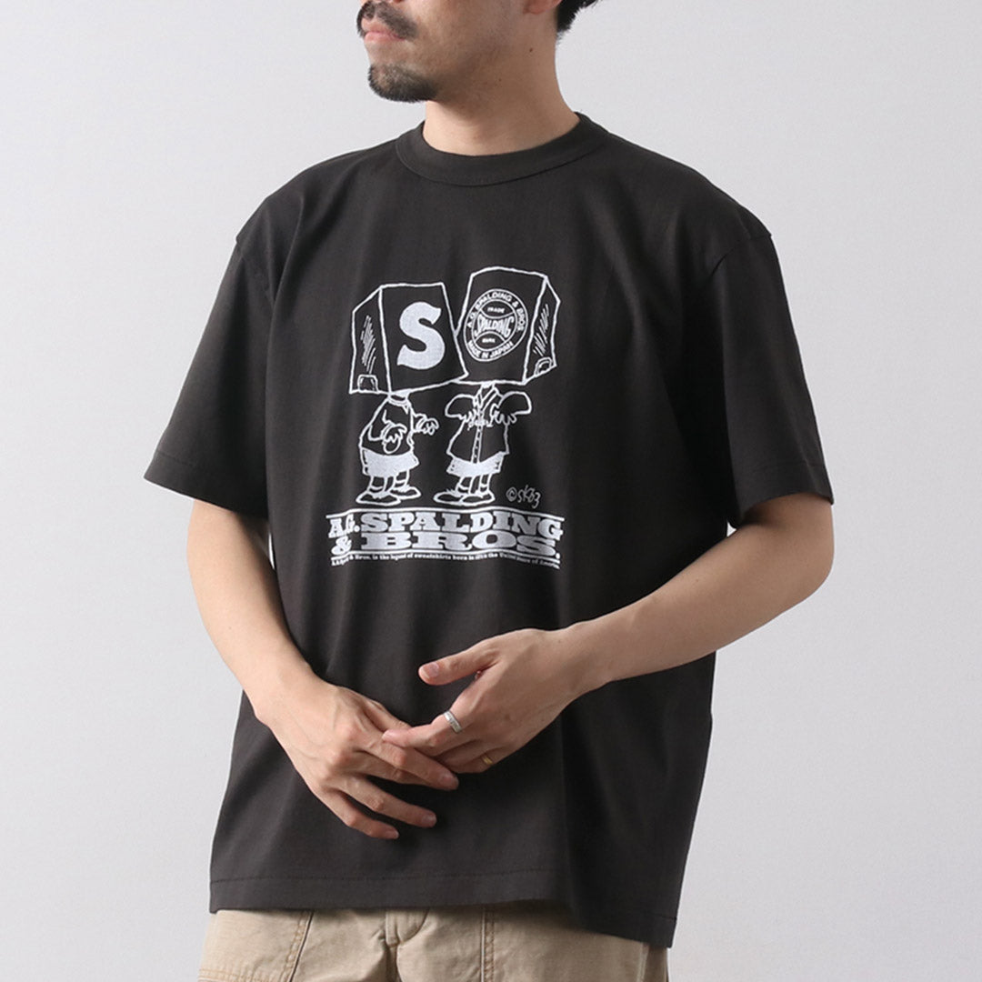 A.G.SPALDING & BROS / Sketchbook Print T-Shirt